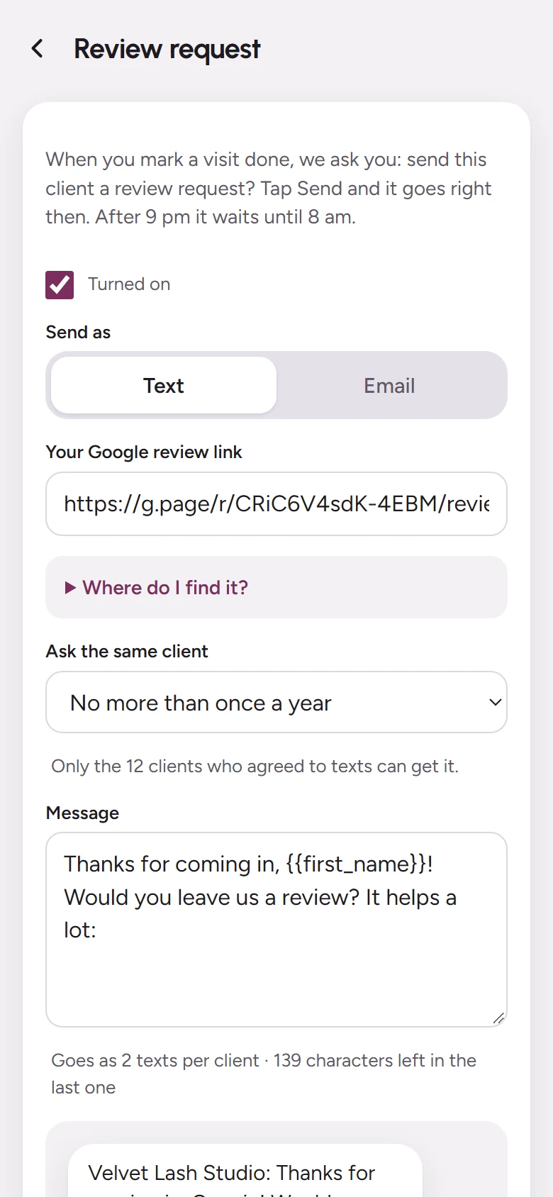 Review requests