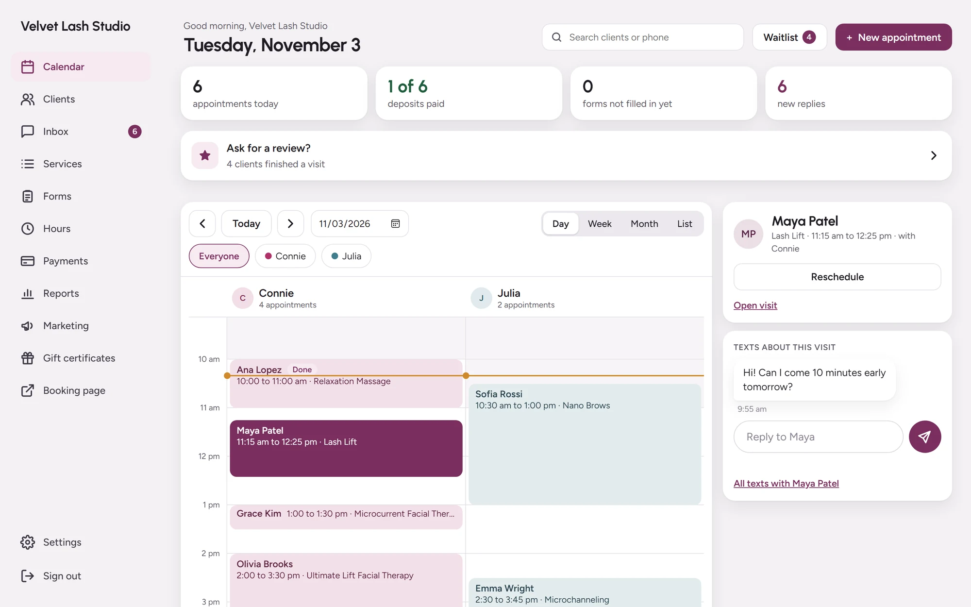 The calendar