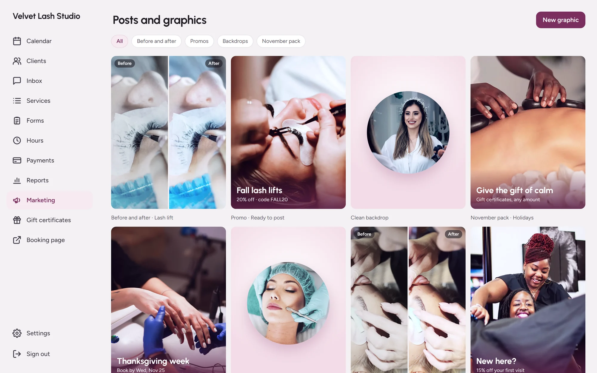 Posts and graphics